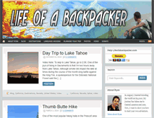 Tablet Screenshot of lifeofabackpacker.com